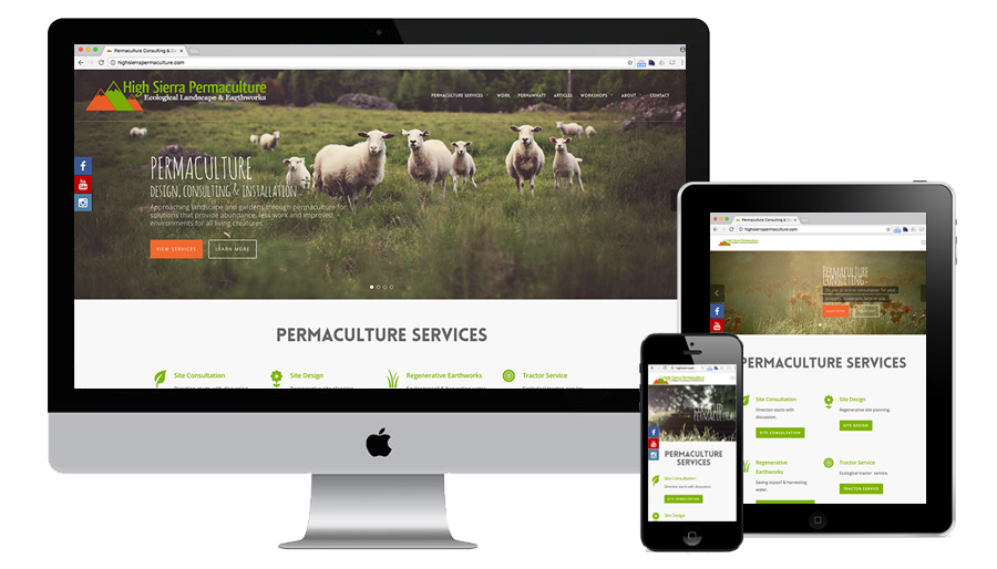 High Sierra Permaculture's Wordpress Website Development